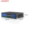 LOOSAFE 120W 8 Port PoE Switch 10/100Mbps POE Switch 48V power Ethernet For IP Camera Network Switch 8 port