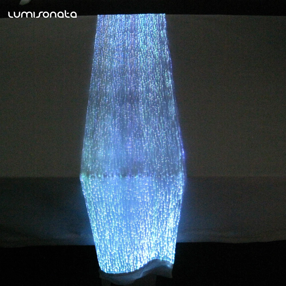 Luminous fiber optic fabric placemats centerpieces table runner table cloth with led lights accessories