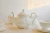 Import luxury giftware new bone china tea set with gold rim from China