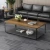 Import Luxury rectangular side table modern black coffee table with storage from China