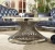 Import luxury round marble coffee table sets from China