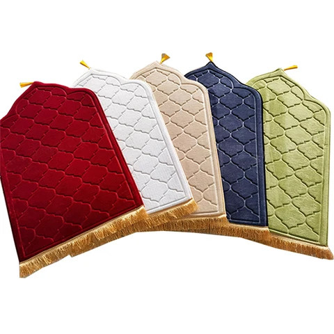 Buy Luxury Sejadah Polyester Plain Turkish Muslim Blanket Prayer Rug ...