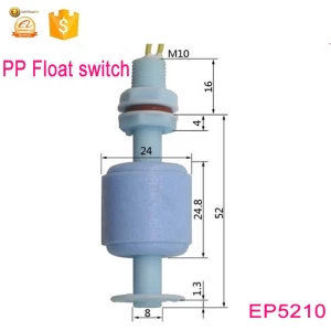 M10*52mm 10W Plastic water level sensor micro float switch EP5210-1A1