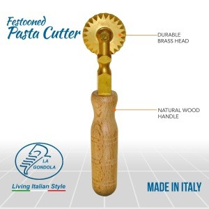 Made in Italy Pasta &amp; Ravioli Cutter Wheel for Homemade or Professional Handmade Pasta