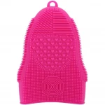 Makeup Brush Cleaner  Mat Mitt Silicone Cosmetic Cleaning Scrubber Tool Face Brushes and Eye Brush Washing Pad