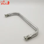 Manufactory Wholesale 25cm*9cm Square Aluminum Clutch Frame For Bag  Purse Metal Accessories Handbags Lock Part BS000201