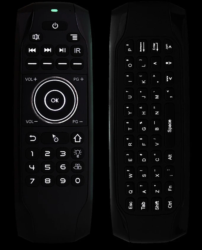 manufacture professional design 2.4G remote control mini keyboard G7 backlight air mouse