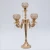 Import manufacturer 3/5 stand Metal/crystal gold candlestick wedding decoration European candle holders from China