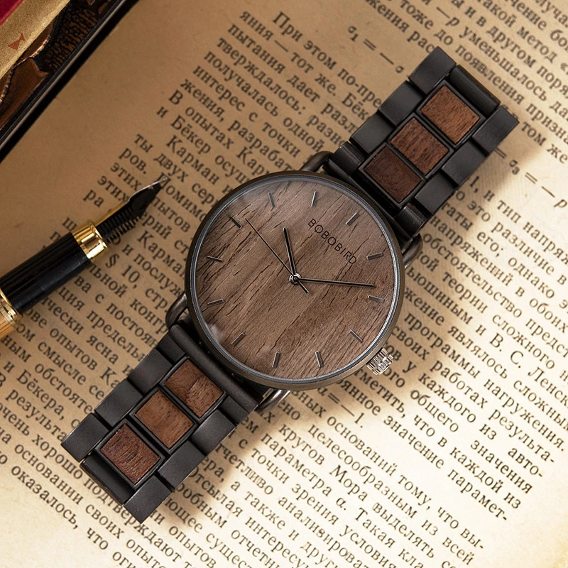 Manufacturer Hot Selling Product Quartz Movt Wrist Men Watches Custom Logo wooden wrist watch with best price