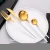 Import Matte Stainless Steel Copper Silverware Modern Metal Gold Cutlery Set Wedding Flatware from China