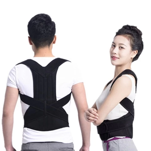 Medical Doctor Advice Unisex Shoulder Back Support Waist Brace Neoprene Posture Corrector For Hunchback