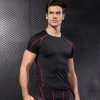 Men Training Sports Tight  Summer Elastic Breathable Quick Drying Running Fitness Wear