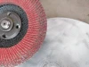 Metal cap flap wheel 100x16 patent products in Sanchao Abrasives