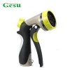 Metal Pistol Grip Garden Water Spray Nozzle with 8 Pattern and Variable Flow Control