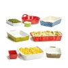 Microwave safe wholesale printed outside colorful ceramic bakeware set