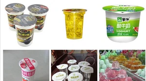 mineral water cup /milk /liquid yogurt filling sealing machine