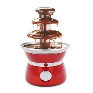 Mini Electrical Party 3 Tier Home Use Chocolate Fondue Fountain Machine