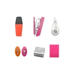 mini metal crafts personalized staple memo pad highlighter clips correction tape office& school stationery gift set