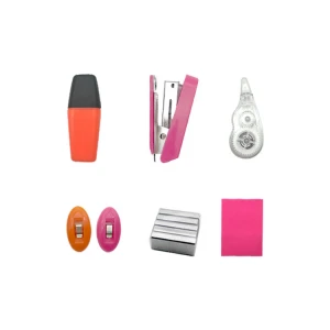 mini metal crafts personalized staple memo pad highlighter clips correction tape office&amp; school stationery gift set