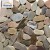 Import Mix Color Cheap Sliced Pebble Marble Outdoor Floor Tiles Mat Pebble Stone Mosaic Tiles from China