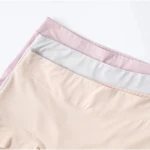 Modal high waist underwear crotch silk comfortable breathable boxers silk traceless shorts
