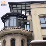 Modern aluminium glass house, aluminum balcony sunroom, Fashion Villa sunshine room