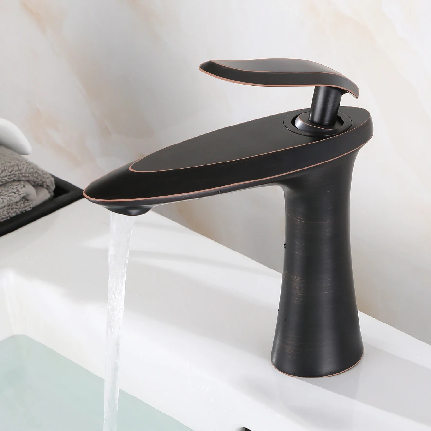 Modern design Brass Single Handle Mixer tap Bathroom Basin Faucet