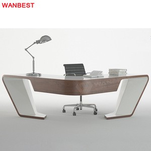 Modern Marble Wooden L Shape Home Furniture Office Desk Executive Manager Writing Desk