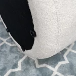 modern nordic round fabric velvet ottoman pouf bench stool ottomans