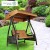 Import Modern outdoor garden furniture patio  waterproof cast aluminum swing chair from China