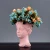 Import Modern white and pink resin lady bust head vase from China