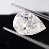 Moissanite diamond pear shape ice crushed Loose gemstone VS clarity for jewelry design