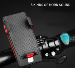 Mole Mole In1 400 Lumen Rechargeable Bicycle Headlight 130Db Mtb Bicycle Power Bank Phone Holder Bell Light