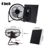 Monocrystalline Solar Cell Panels 5W USB Solar Fan with Solar Panel 4 Inch Cooling Exhaust Fan Small Solar Panels Fans