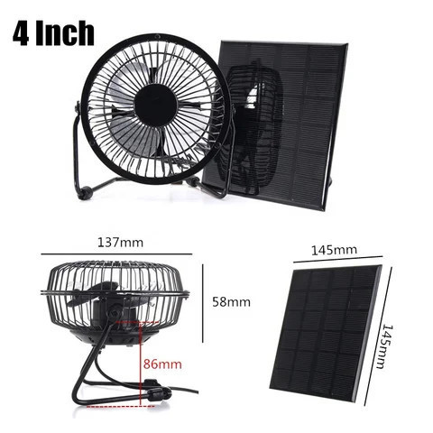 Buy Monocrystalline Solar Cell Panels 5w Usb Solar Fan With Solar Panel ...