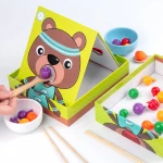 Montessori early education educational toys young children hand-eye coordination baby feeding table game toys Play house toys