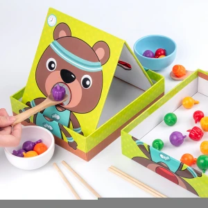 Montessori early education educational toys young children hand-eye coordination baby feeding table game toys Play house toys
