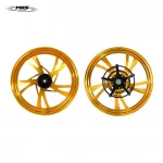 MOS Forged Aluminum Alloy Wheels Set for Suzuki GSX-R125 GSX-R150 GSX-S125 GSX-S150-2020 Glossy Colors