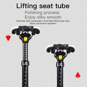 Mountain bike seats and posts bike lifting seat tube adjustable seat rod 30.9/31.6mm manual control lifting seat tube 100MM stro