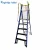 Import movable warehouse fiberglass platform step ladder with wheels from China