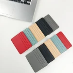Mu Women?s Luxury Bag Leather ID Card Holder Candy Color Bank Credit Gift Box Multi Slot Slim Case Wallet Men Women Card Holder Wallets