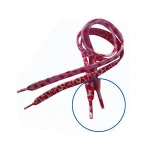 Multi-material fashion elastic shoelace