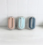 Multifunctional bathroom and kitchen scouring pad cleaning brush