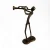 Import Music metal cast iron  band figurines play the trumpet  for bar decor from China