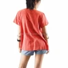 NAPAT Handmade Womens Summer Boho Gypsy Bohemian Short Sleeve Round Neck Tops Blouses