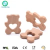 Natural Beech Wooden Teething Toy Animal Wood Baby Teether