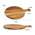 Import Natural Durable Countertop Round Cutting Board Wooden Cutting Board With Handle from China