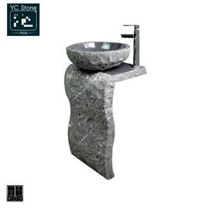 Nature Stone Stand  Wash Basin Above Counter Bathroom Vessel Vanity Sink Art Basin Wash Basin