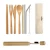 Import Nature Wooden Bamboo Cutlery Set Travel Utensils Set Knife Fork Spoon Straw With Bag from China