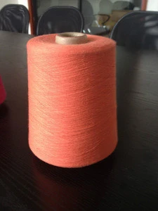 Ne32/1 cotton/polyester/viscose ring spun blended yarn , dope dyed, for circular knitting